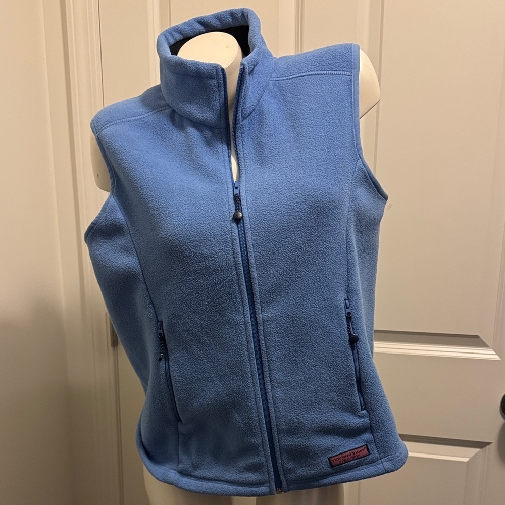 Vineyard Vines Blue Fleece Vest